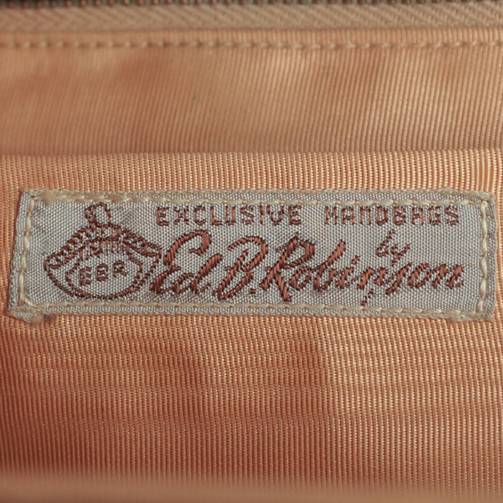 Vintage 1930s Clutch Purse Floral Embroidery Ed B Robinson Handbag - Poppy's Vintage Clothing