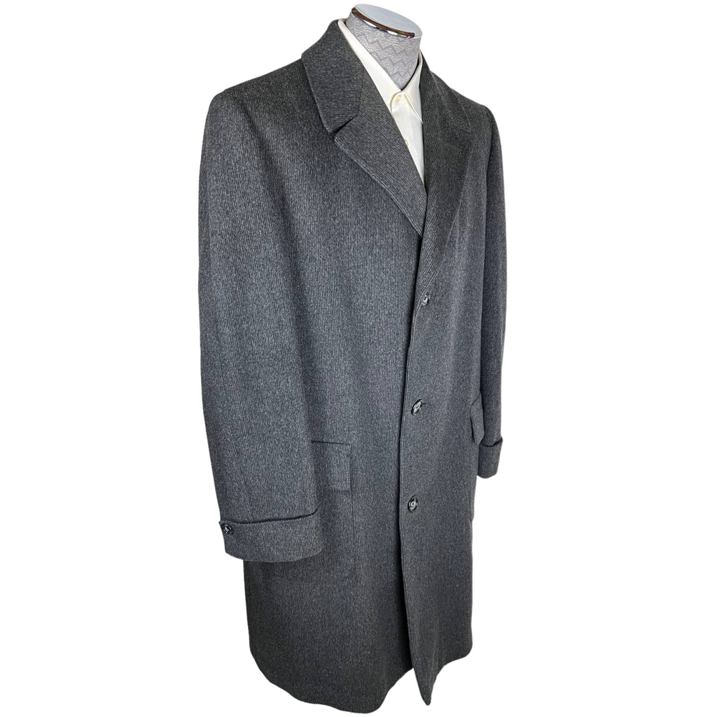 Vintage 1950s Overcoat Edinburgh Brand Wool Coat L