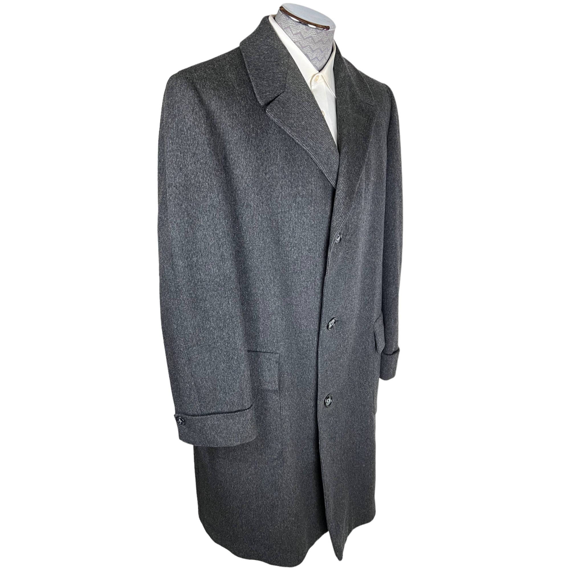 Vintage 1950s Overcoat Edinburgh Brand Wool Coat L