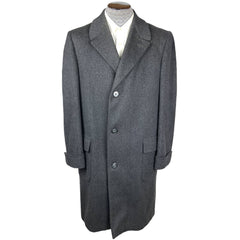 Vintage 1950s Overcoat Edinburgh Brand Wool Coat L