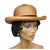 Vintage 1960s Edward Mann London Fedora Hat Russet Hemp Straw Ladies Size M - Poppy's Vintage Clothing