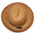 Vintage 1960s Edward Mann London Fedora Hat Russet Hemp Straw Ladies Size M - Poppy's Vintage Clothing