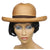 Vintage 1960s Edward Mann London Fedora Hat Russet Hemp Straw Ladies Size M - Poppy's Vintage Clothing