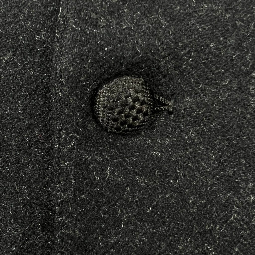 Antique Vest Edwardian Waistcoat Mens Wool w Silk Buttons M