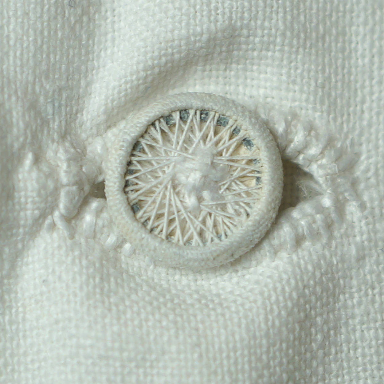 Antique Victorian Mens Shirt White Cotton Dorset Buttons M - Poppy's Vintage Clothing