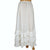 Antique Edwardian White Cotton Skirt 1910 Size S 23 Inch Waist - Poppy's Vintage Clothing