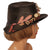 Antique Black Straw Hat Wide Brim pre 1920s - Poppy's Vintage Clothing