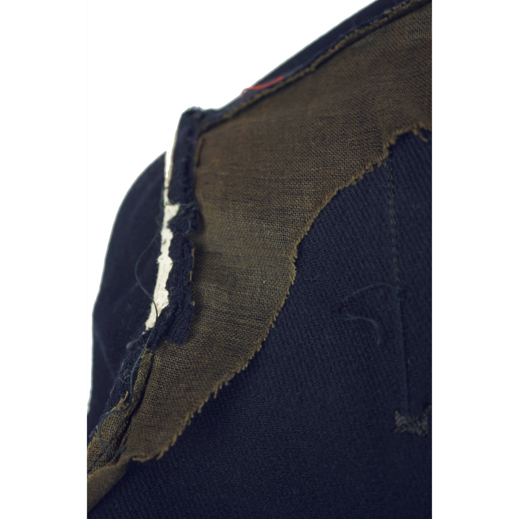 Antique Edwardian Walking Suit Jacket Navy Blue Wool Size M - Poppy's Vintage Clothing