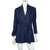Antique Edwardian Walking Suit Jacket Navy Blue Wool Size M - Poppy's Vintage Clothing