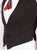 Edwardian Era Black Silk Waistcoat Mens Vest circa 1910 Size M - Poppy's Vintage Clothing