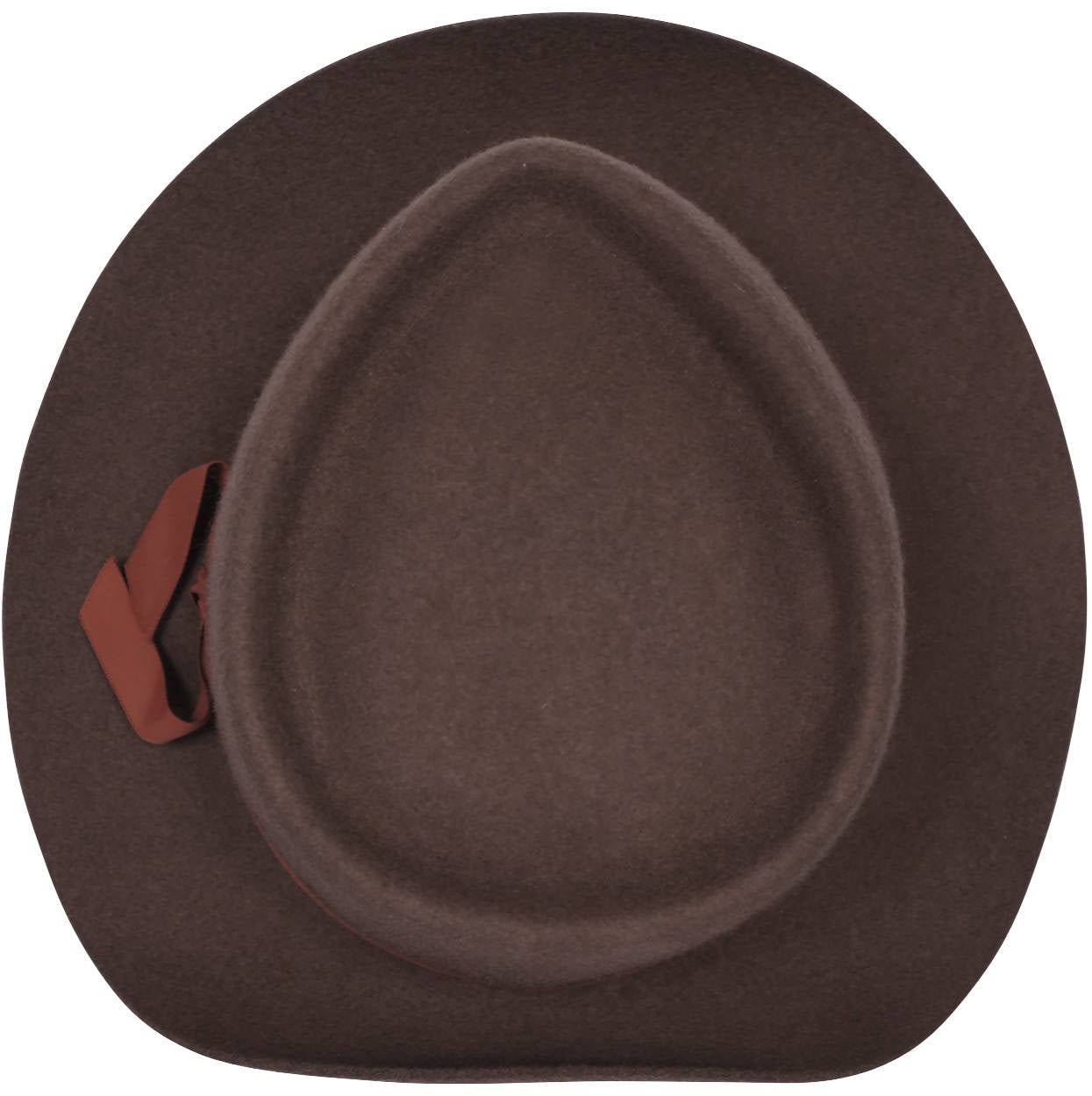 Vintage Effanem Crusher Fedora Brown Wool Felt 7 3/8 Large - Poppy's Vintage Clothing