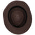Vintage Effanem Crusher Fedora Brown Wool Felt 7 3/8 Large - Poppy's Vintage Clothing