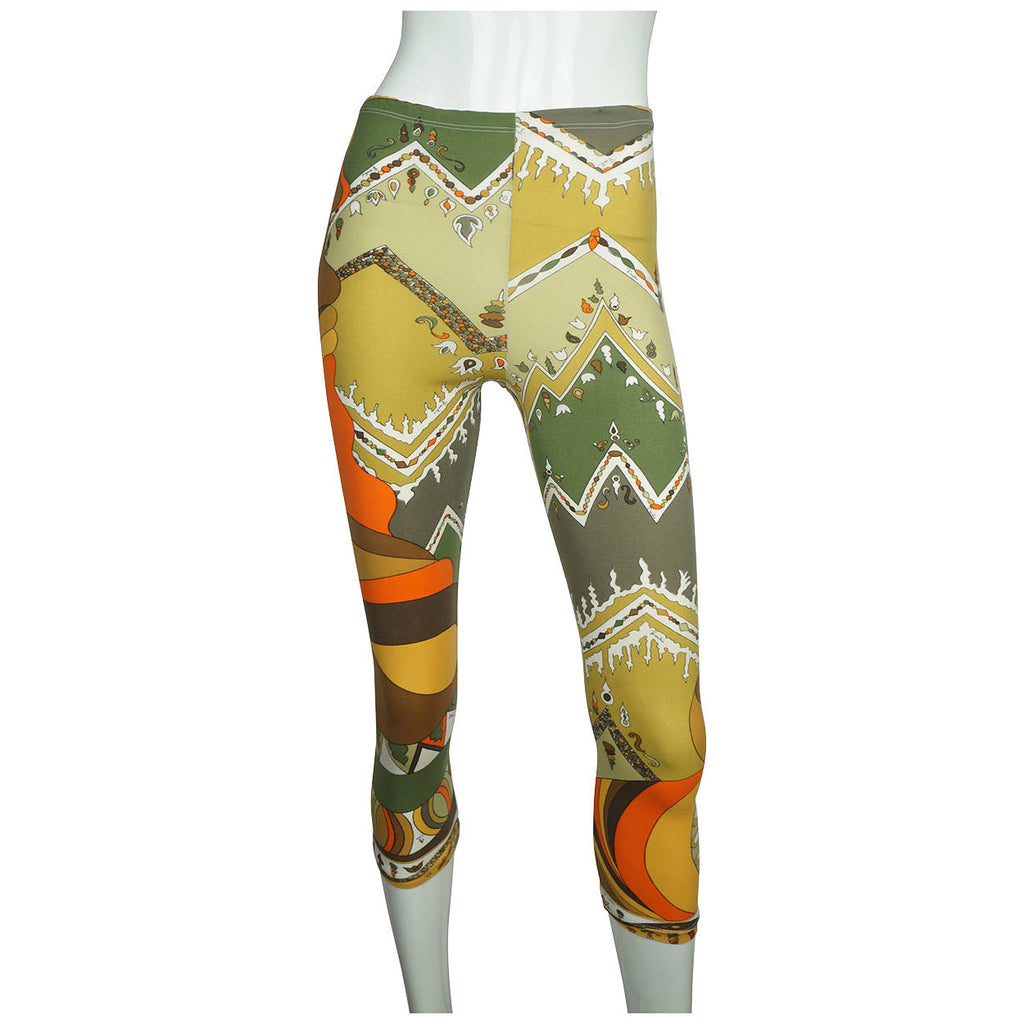 Vintage 1960s Emilio Pucci Stretch Pants Leggings 60s Mod Designer 100% Helanca - Poppy's Vintage Clothing