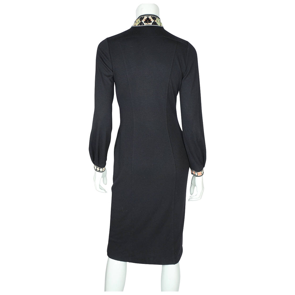 Vintage 1990s Emilio Pucci Dress 100% Cashmere Size 6 - Poppy's Vintage Clothing