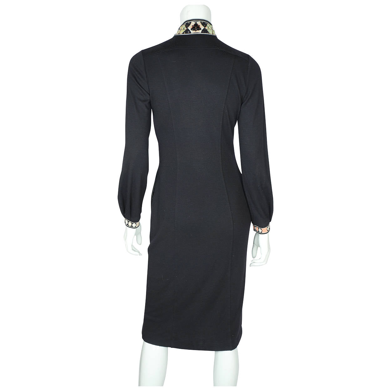 Vintage 1990s Emilio Pucci Dress 100% Cashmere Size 6 - Poppy's Vintage Clothing