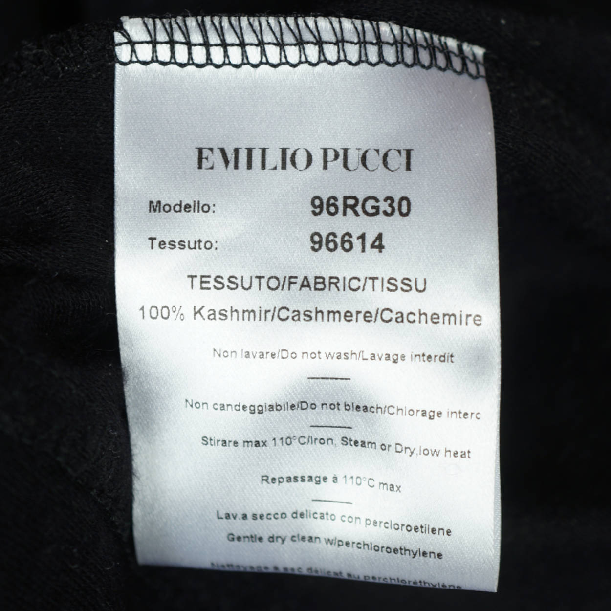 Vintage 1990s Emilio Pucci Dress 100% Cashmere Size 6 - Poppy's Vintage Clothing