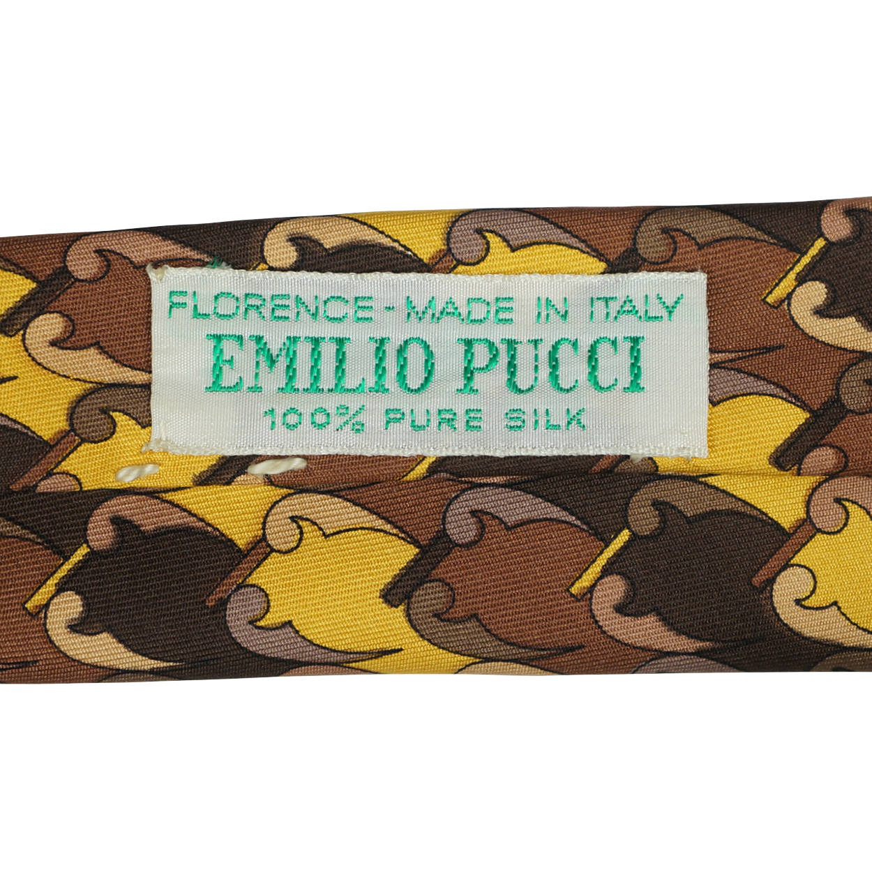 Vintage 70s Emilio Pucci Silk Tie Mod Necktie - Poppy's Vintage Clothing