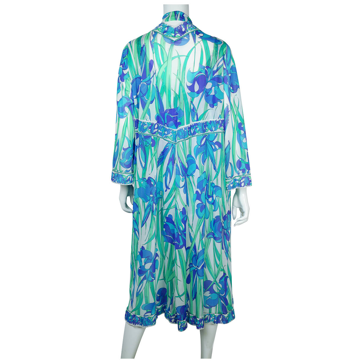 Vintage 1970s Emilio Pucci Nightie Peignoir Formfit Rogers L - Poppy's Vintage Clothing