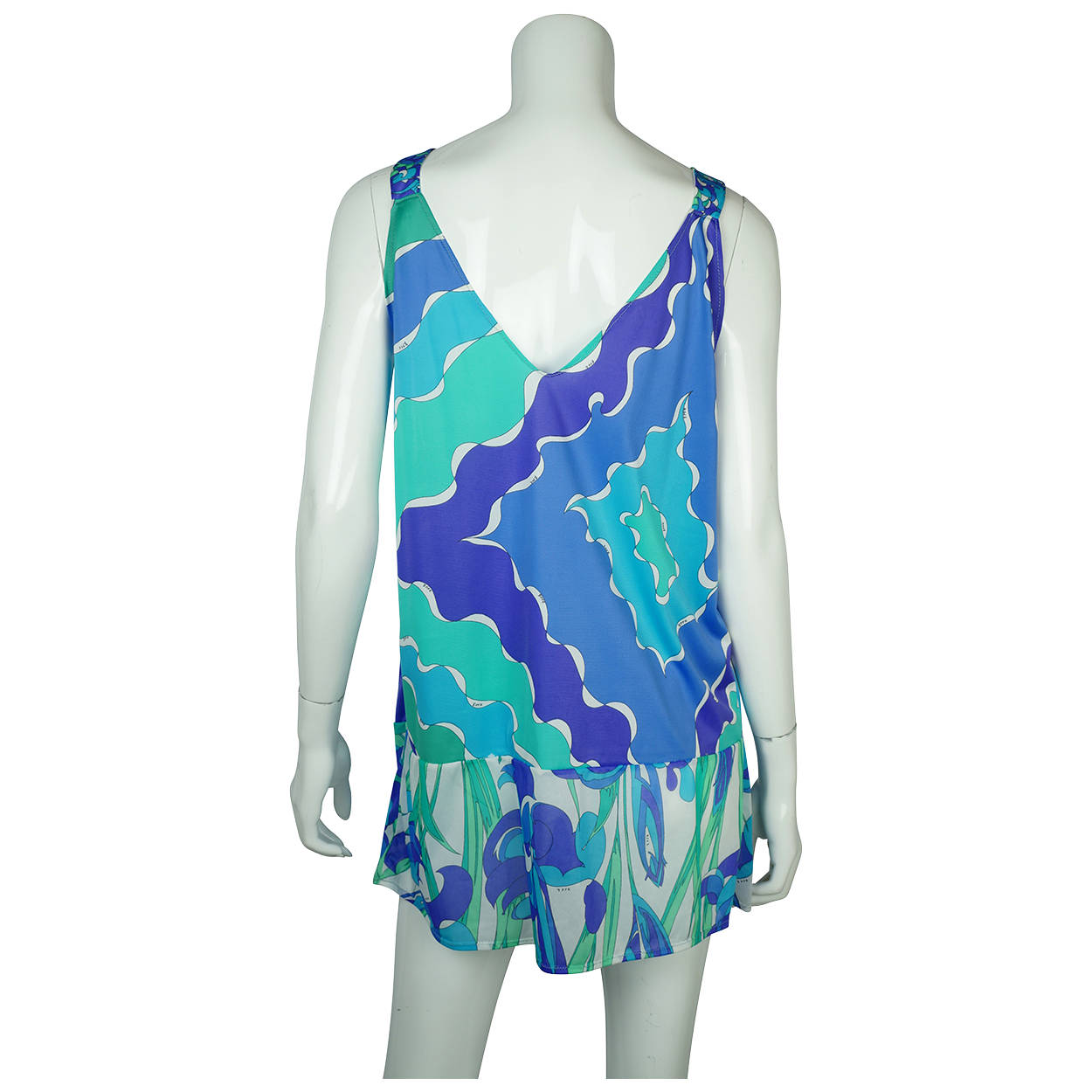 Vintage 1970s Emilio Pucci Nightie Peignoir Formfit Rogers L - Poppy's Vintage Clothing