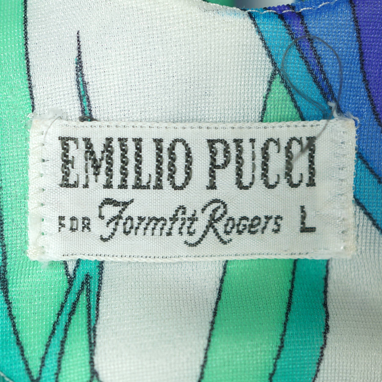 Vintage 1970s Emilio Pucci Nightie Peignoir Formfit Rogers L - Poppy's Vintage Clothing