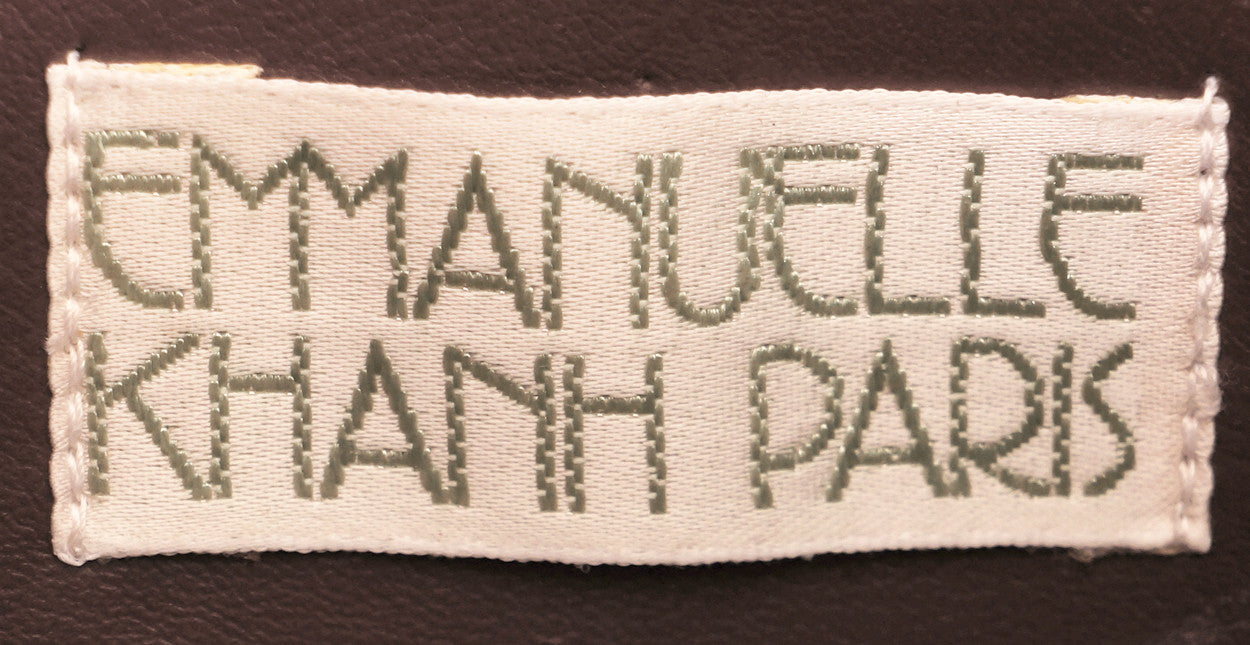 Vintage 1990s Emmanuelle Khanh Fish Form Novelty Purse Brown Leather Clutch Style - Poppy's Vintage Clothing