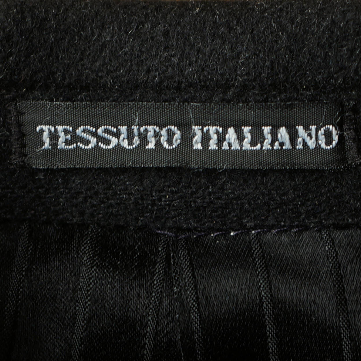 Vintage Mens Overcoat 100% Italian Cashmere Black Coat Size 42 Excellent - Poppy's Vintage Clothing