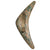 Mid Century Modernist Enamel on Copper Brooch Pin Boomerang Shape Atomic Age 4” - Poppy's Vintage Clothing