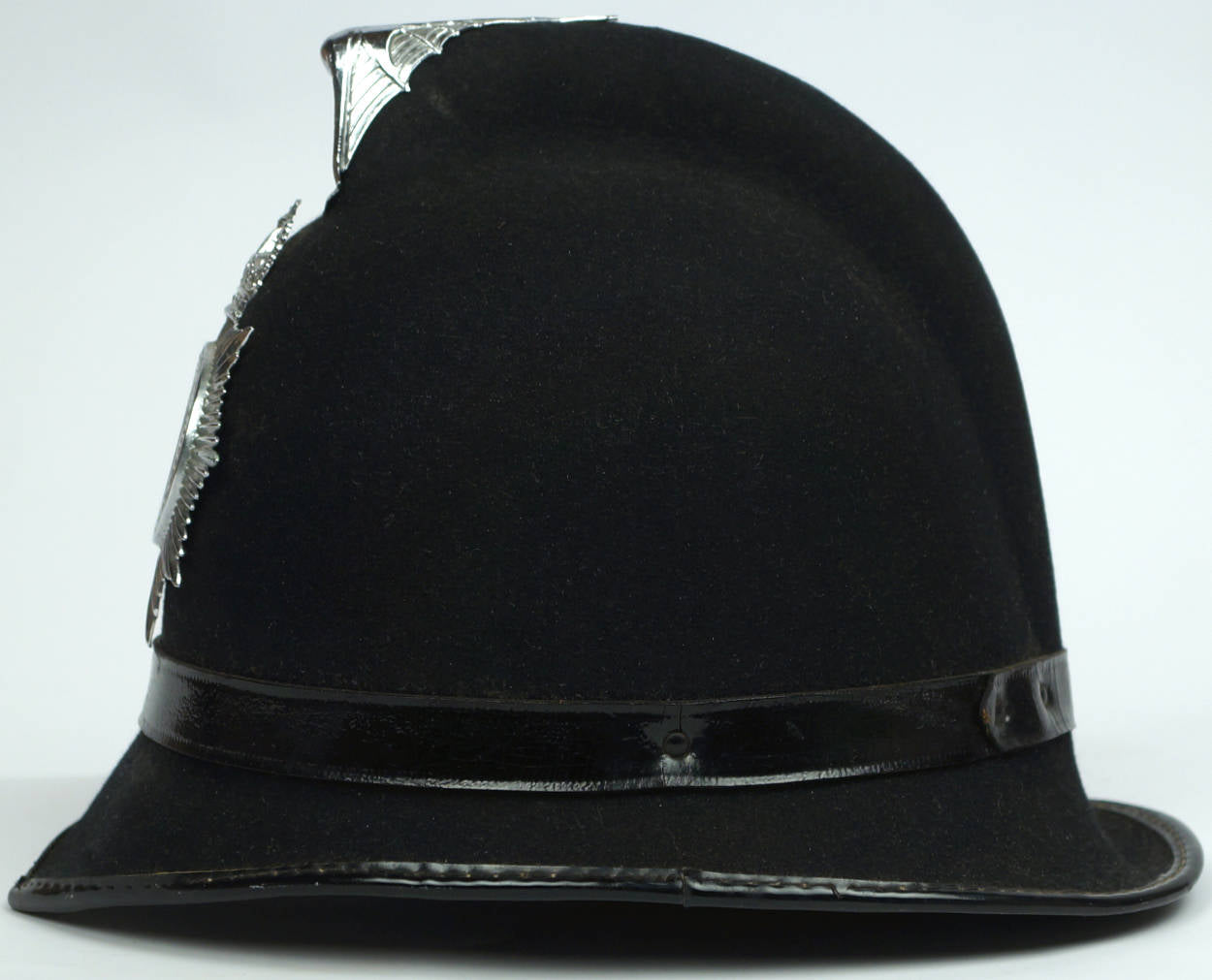 Vintage English Bobby Custodian Helmet Dorset &amp; Bournemouth Constabulary 1960s - Poppy's Vintage Clothing