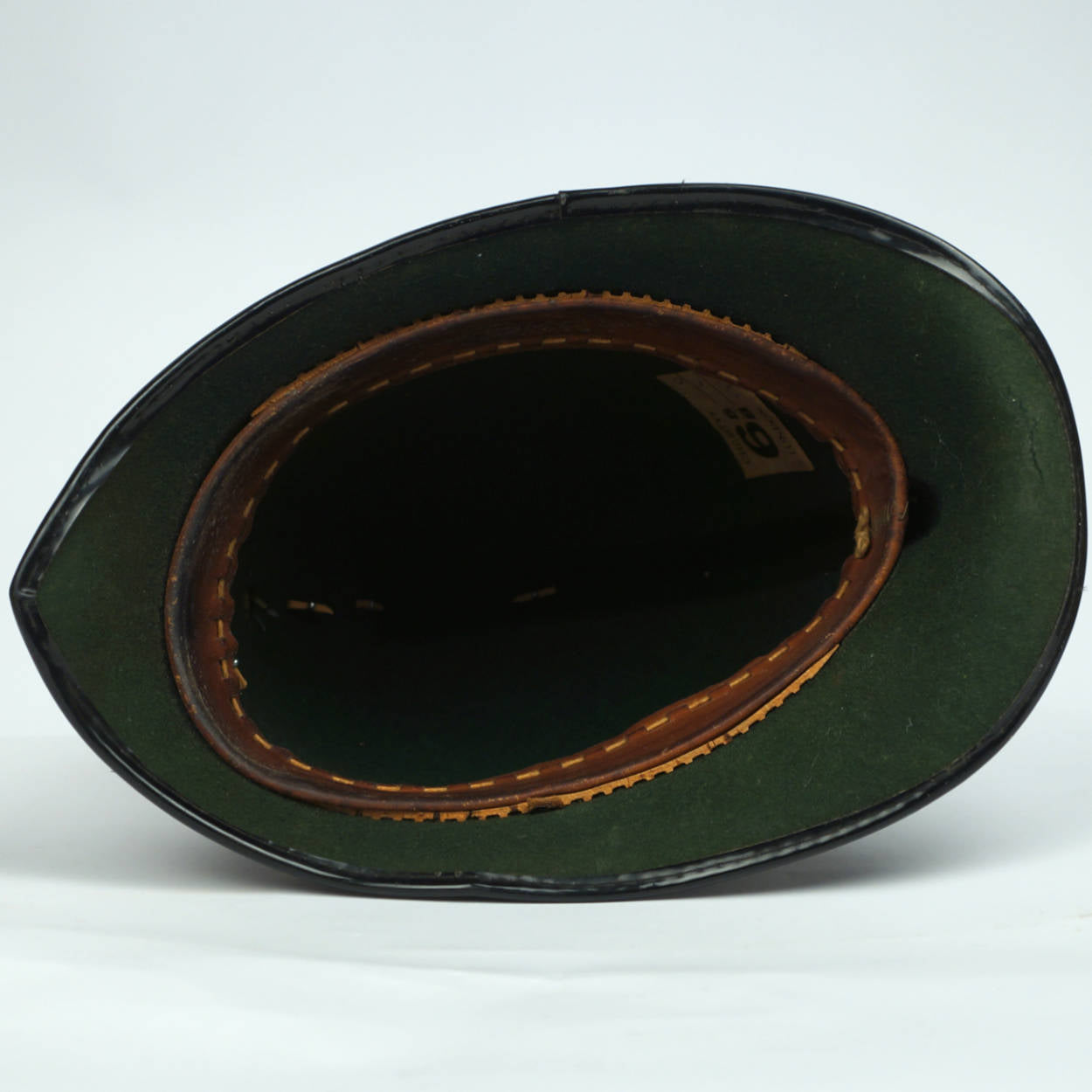 Vintage English Bobby Custodian Helmet Dorset &amp; Bournemouth Constabulary 1960s - Poppy's Vintage Clothing