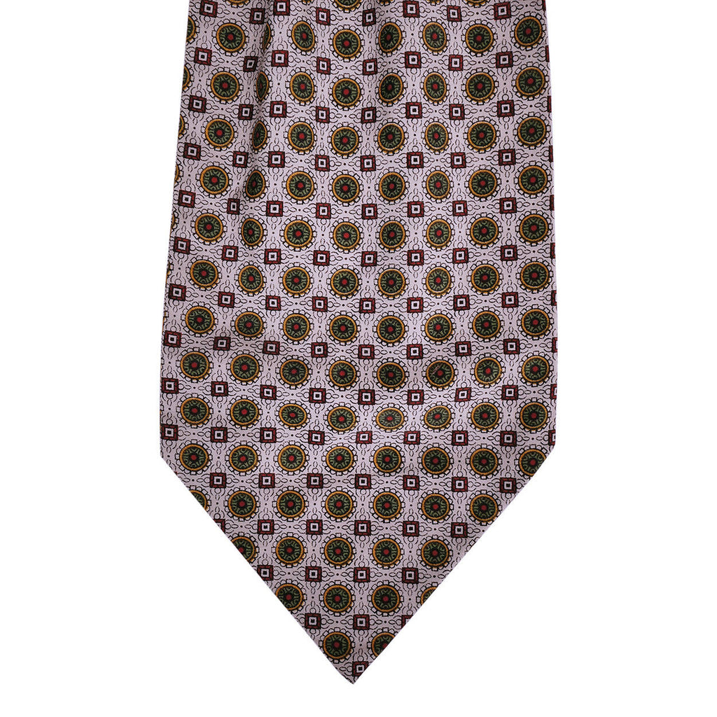 Vintage Mens English Cotton Ascot Cravat 1960s - Poppy's Vintage Clothing