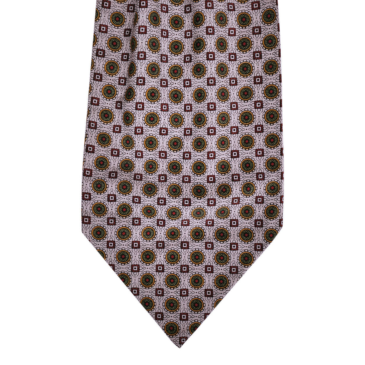 Vintage Mens English Cotton Ascot Cravat 1960s - Poppy's Vintage Clothing