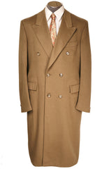 Pure Cashmere Mens Overcoat Ermenegildo Zegna Italy Coat Large Tall - Poppy's Vintage Clothing