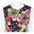 Escada Dress Floral Printed Silk Size M 10 - Poppy's Vintage Clothing