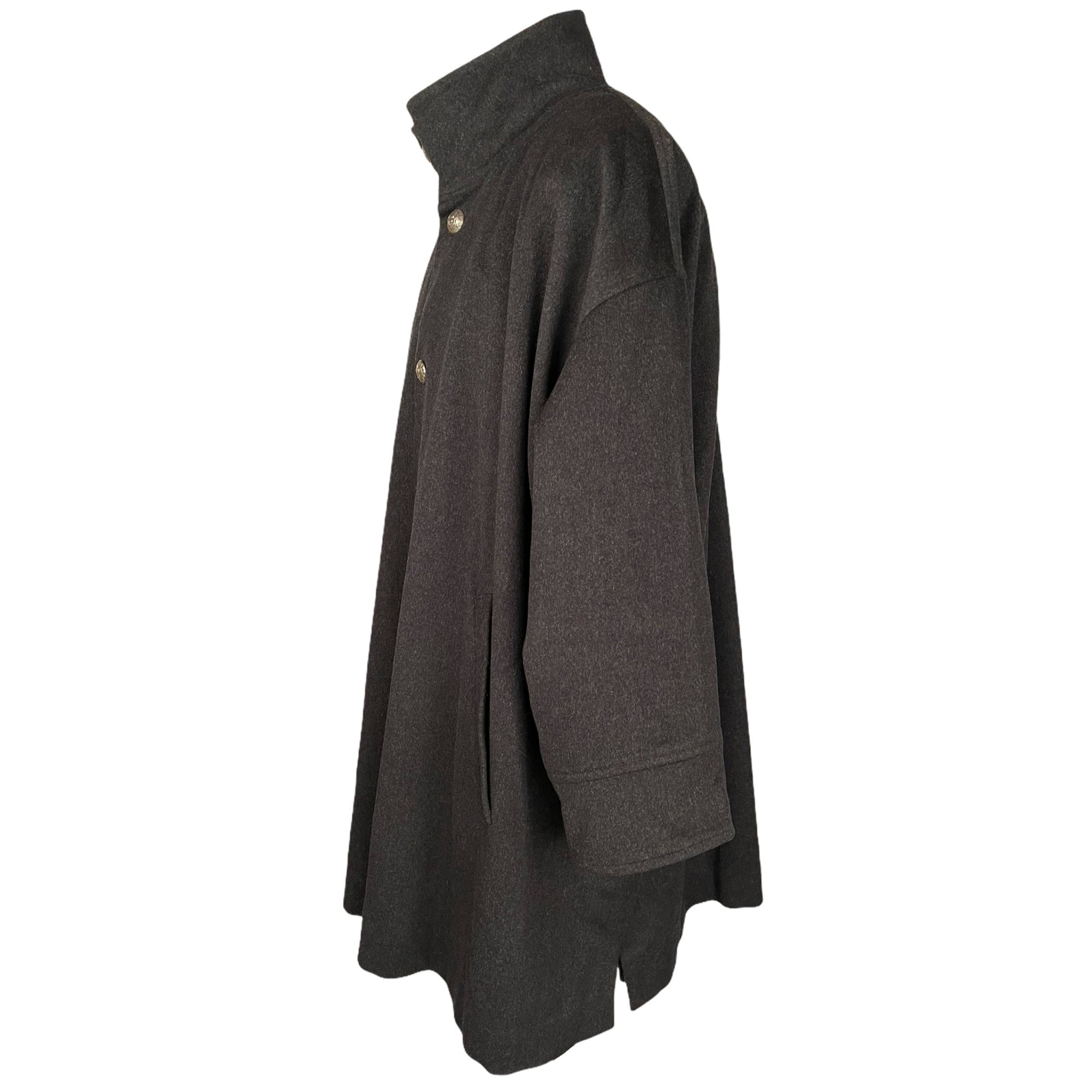 Eskandar Mens Coat Oversized Wool Cashmere Overcoat England