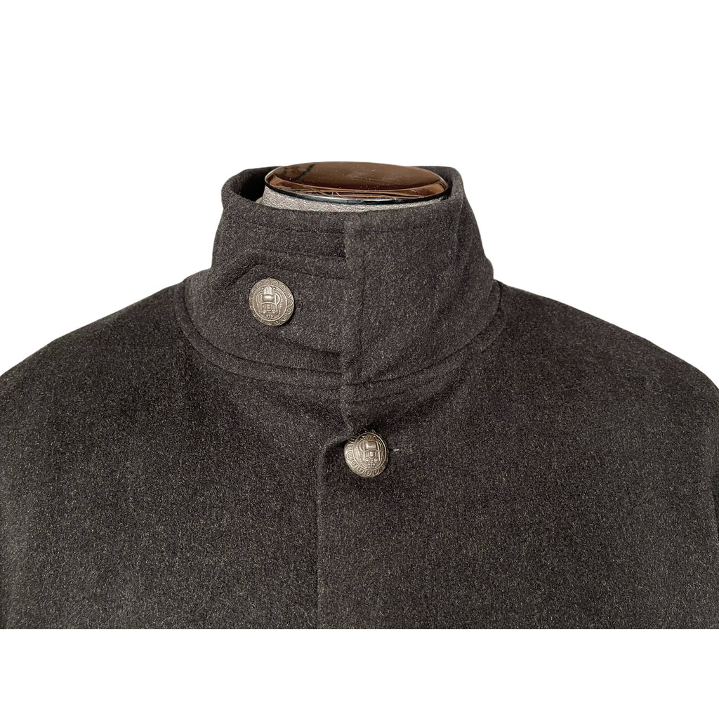 Eskandar Mens Coat Oversized Wool Cashmere Overcoat England