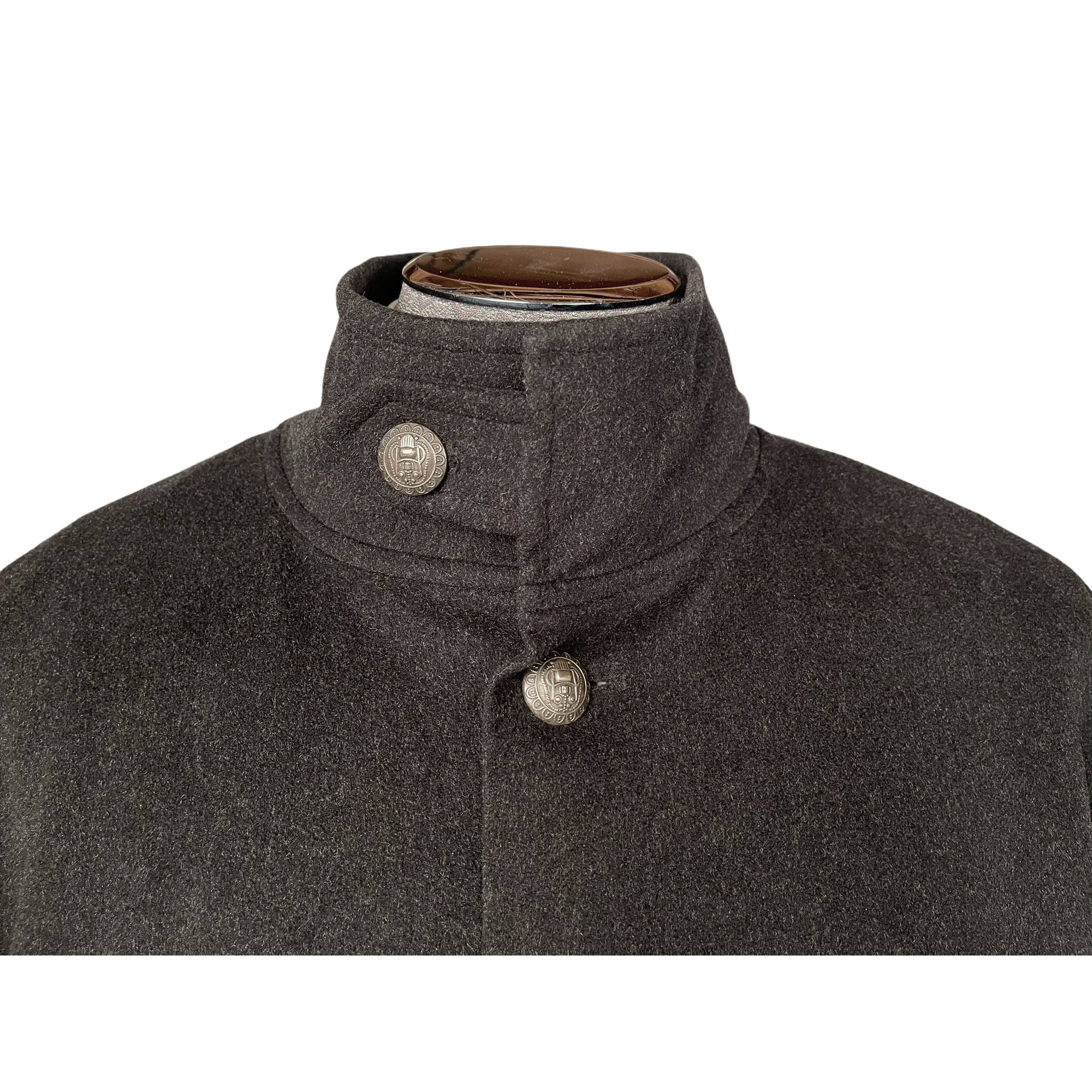 Eskandar Mens Coat Oversized Wool Cashmere Overcoat England