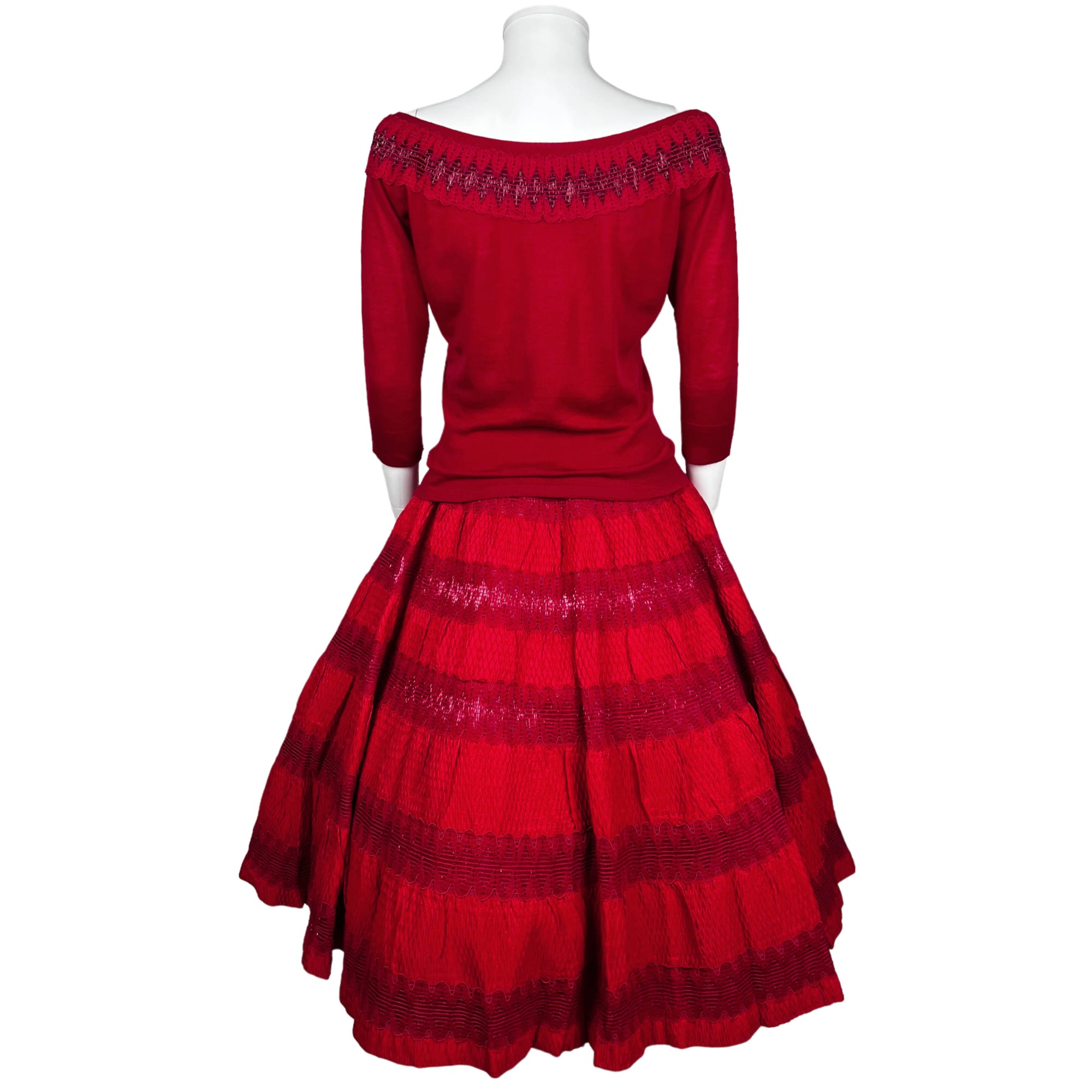 Vintage 50s Italian Skirt and Top Etrusca Del Soldato Bardi