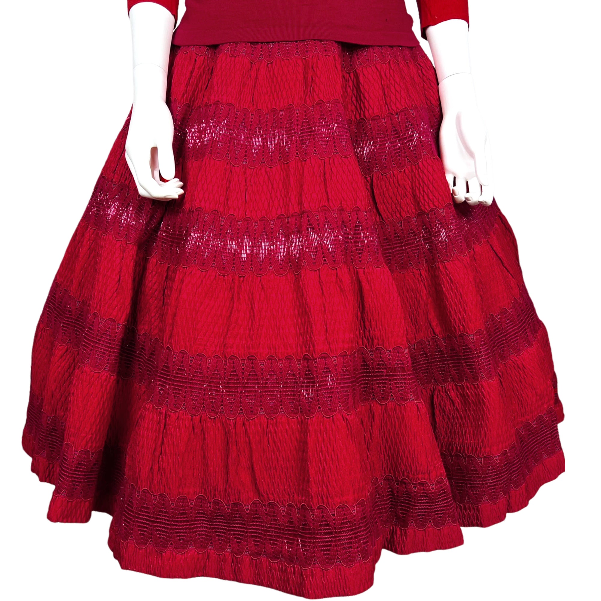 Vintage 50s Italian Skirt and Top Etrusca Del Soldato Bardi