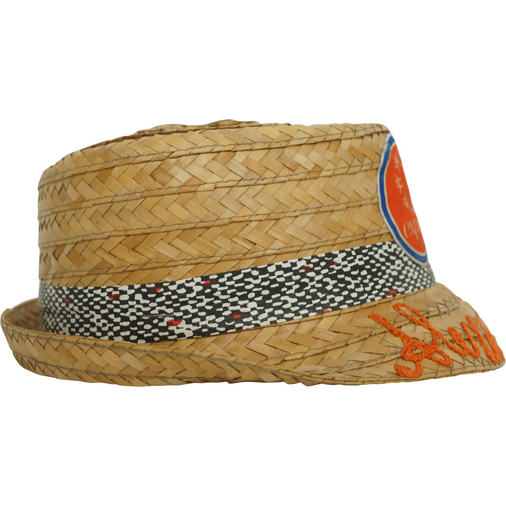 Expo 67 Souvenir Straw Trilby Hat Montreal World Fair Boys Size - Poppy's Vintage Clothing