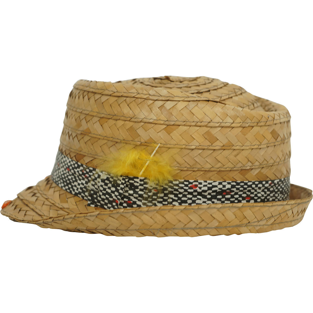 Expo 67 Souvenir Straw Trilby Hat Montreal World Fair Boys Size - Poppy's Vintage Clothing