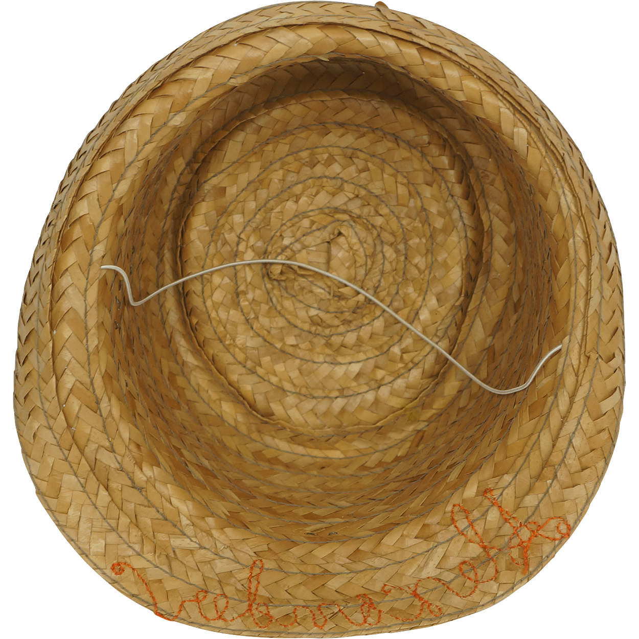 Expo 67 Souvenir Straw Trilby Hat Montreal World Fair Boys Size - Poppy's Vintage Clothing