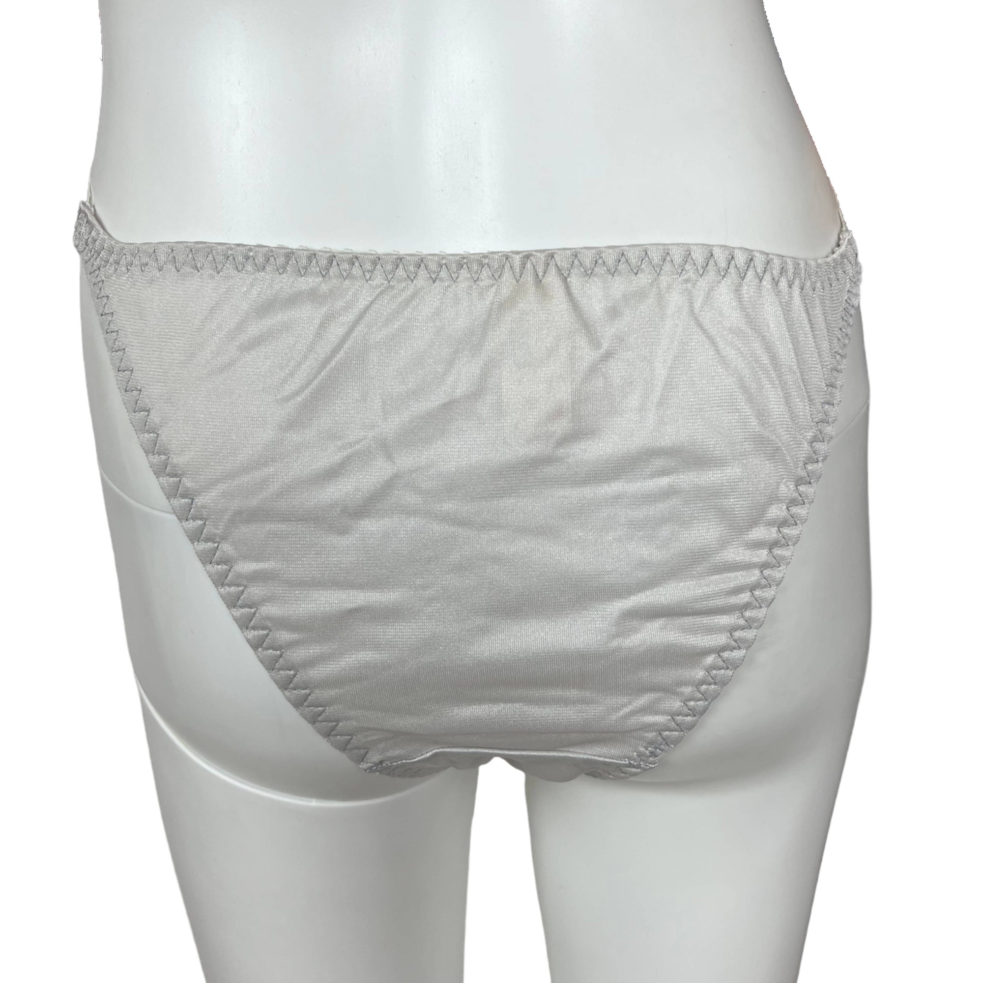 NWT 1970s Vintage Babydoll w Panties Pink & Grey Lace Size M