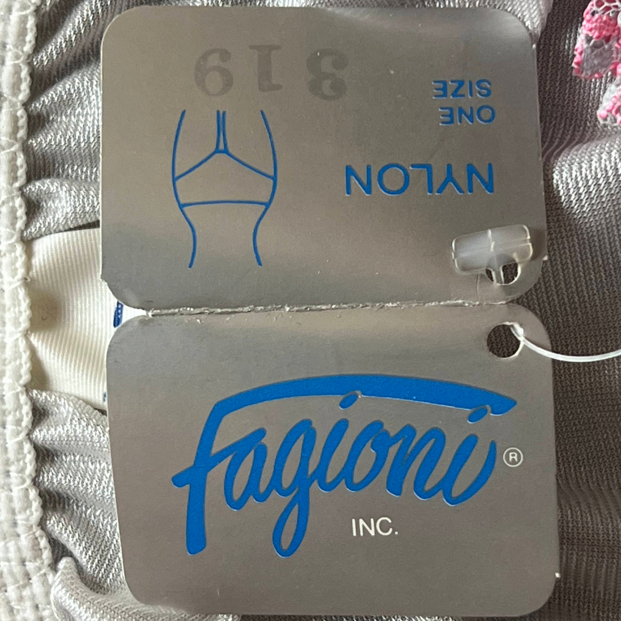 NWT 1970s Vintage Babydoll w Panties Pink & Grey Lace Size M