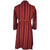 Vintage 1950s Wool Dressing Gown Striped Robe Mens Size S