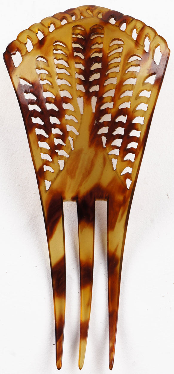 Vintage Celluloid Hair Comb - Poppy's Vintage Clothing