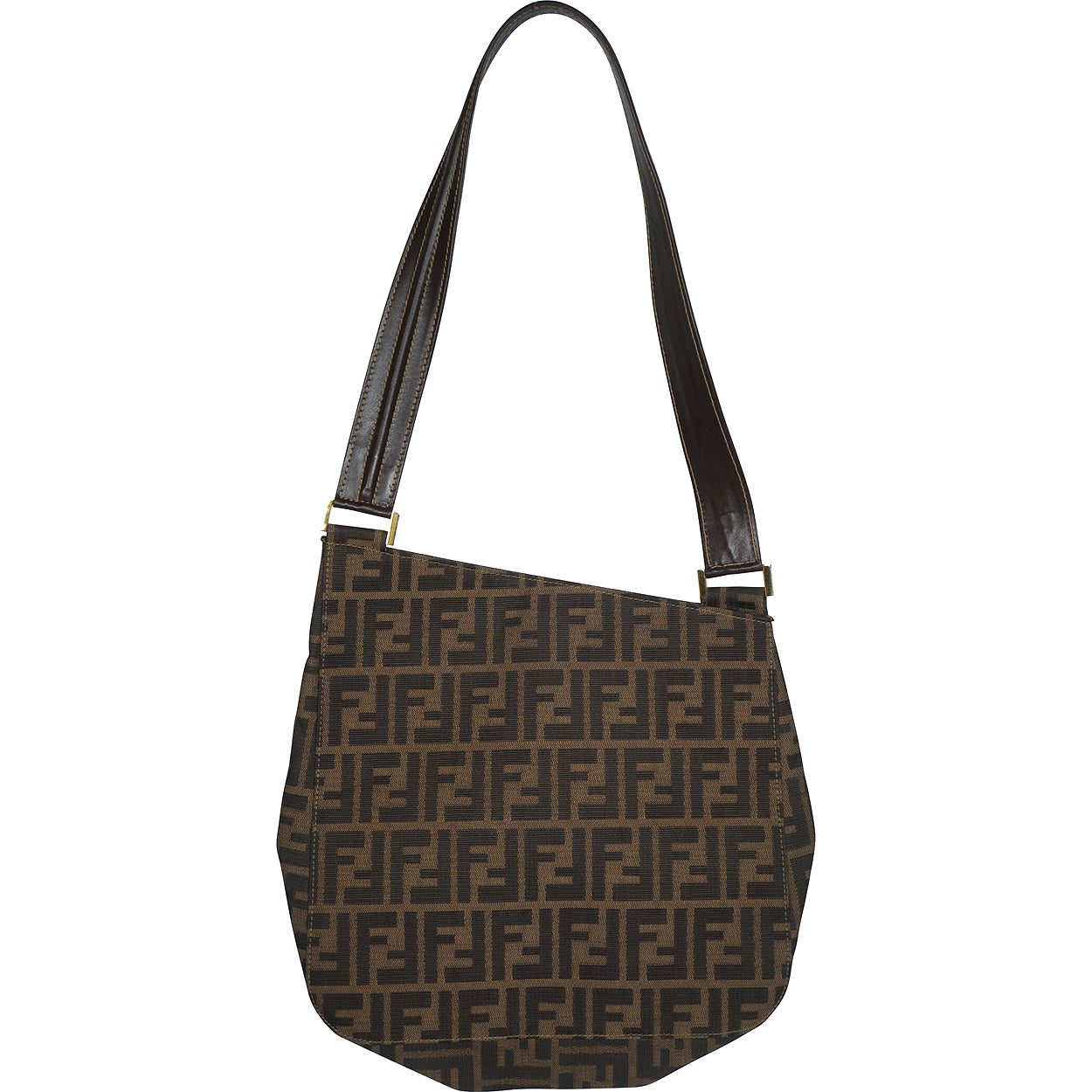 Fendi Touch Ff Logo Shoulder Bag in Brown | Lyst
