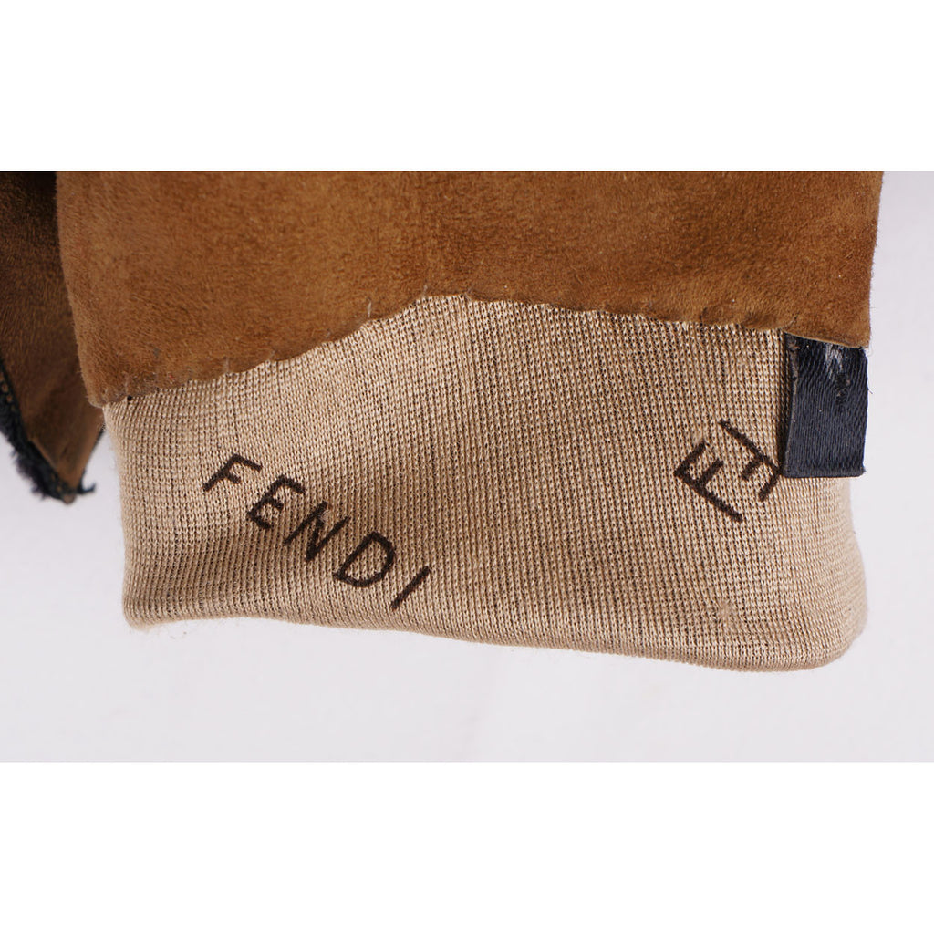 Vintage Fendi Suede Womens Gloves - Poppy's Vintage Clothing