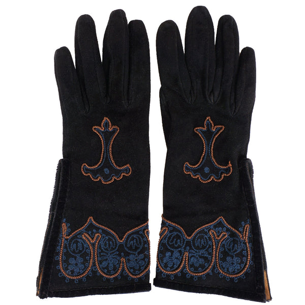 Vintage Fendi Suede Womens Gloves - Poppy's Vintage Clothing