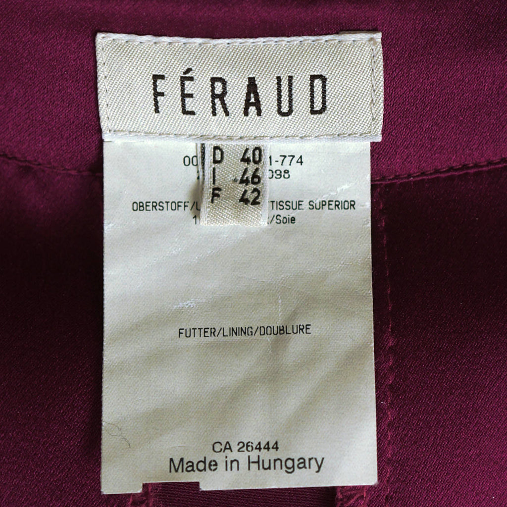 Vintage Louis Feraud Purple Silk Blouse & Maxi Skirt Sz 10 - Poppy's Vintage Clothing