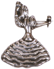 Vintage Mexican Sterling Silver Figural Brooch Latin Dancer Playing Maracas by Alero - Poppy's Vintage Clothing